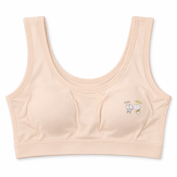 Teen cotton-soft starter bra in peach