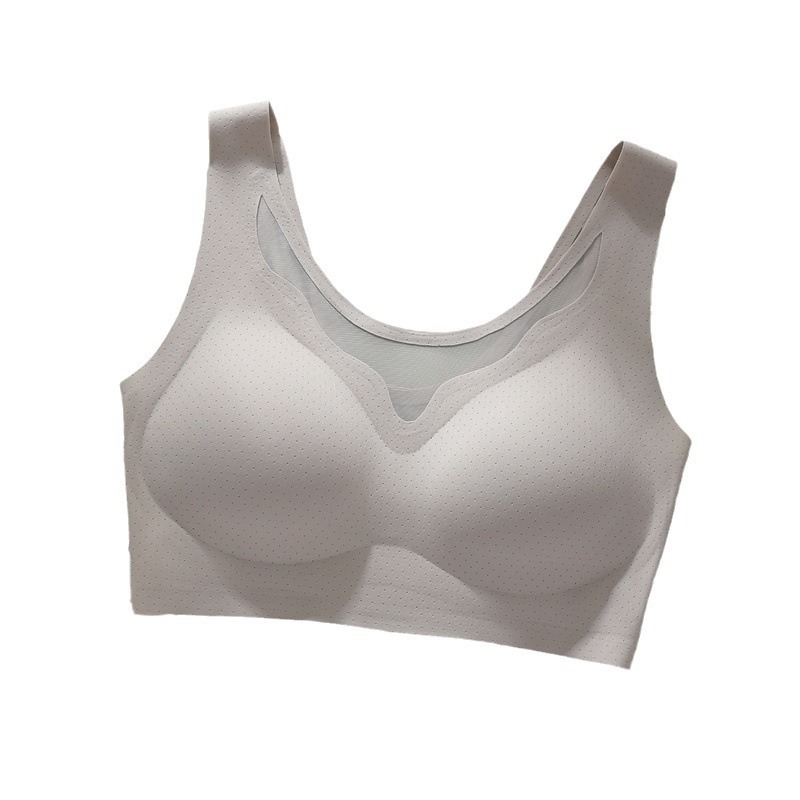 Breathable vest push-up bra