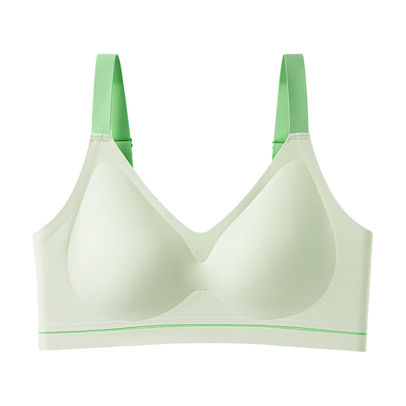 Wire-free push-up seamless bra in mint